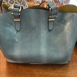 Gianni Bini Elegant Blue Textured Women's Bag